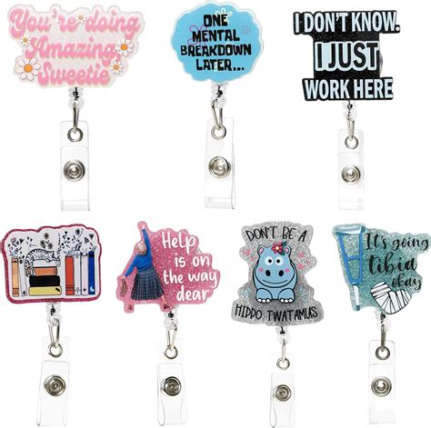 cute badge reels|cute retractable badge reels.